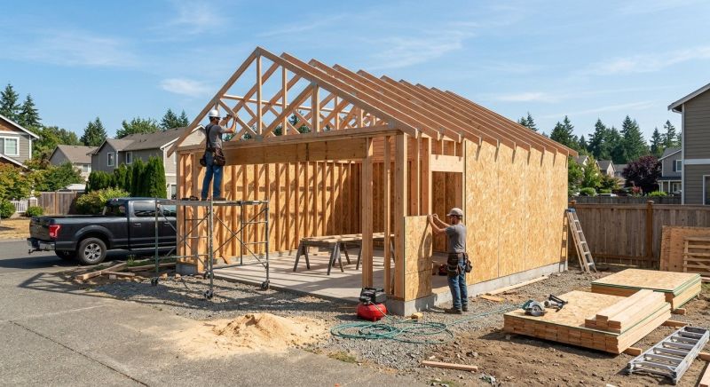 Attached Garage Construction in Cypress, TX