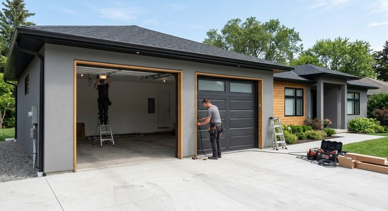 Three Car Garage Installation in Conroe, TX