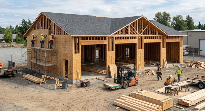 Warehouse Garage Construction in Cypress, TX