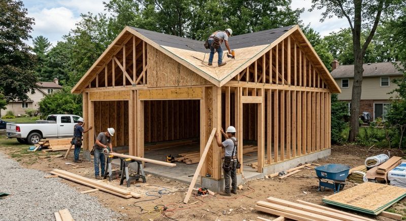 Wood Garage Installation in North Charleston, SC